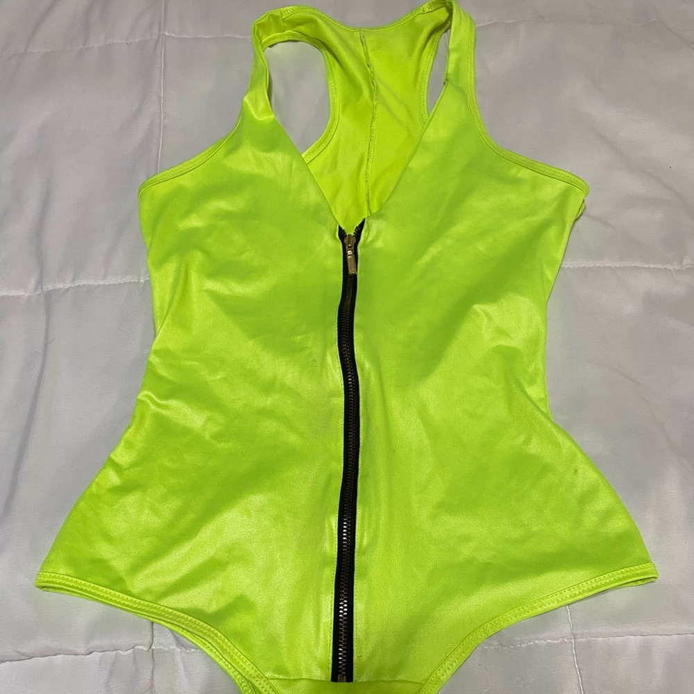 Neon iHeartRaves bodysuit